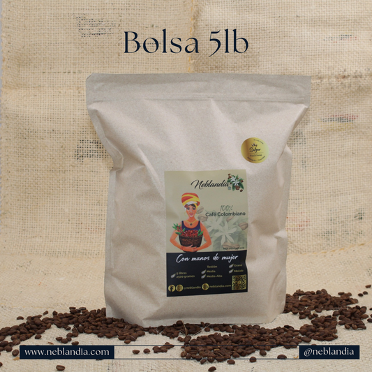 Café en bolsa de 2.500 gr - 5 Lb